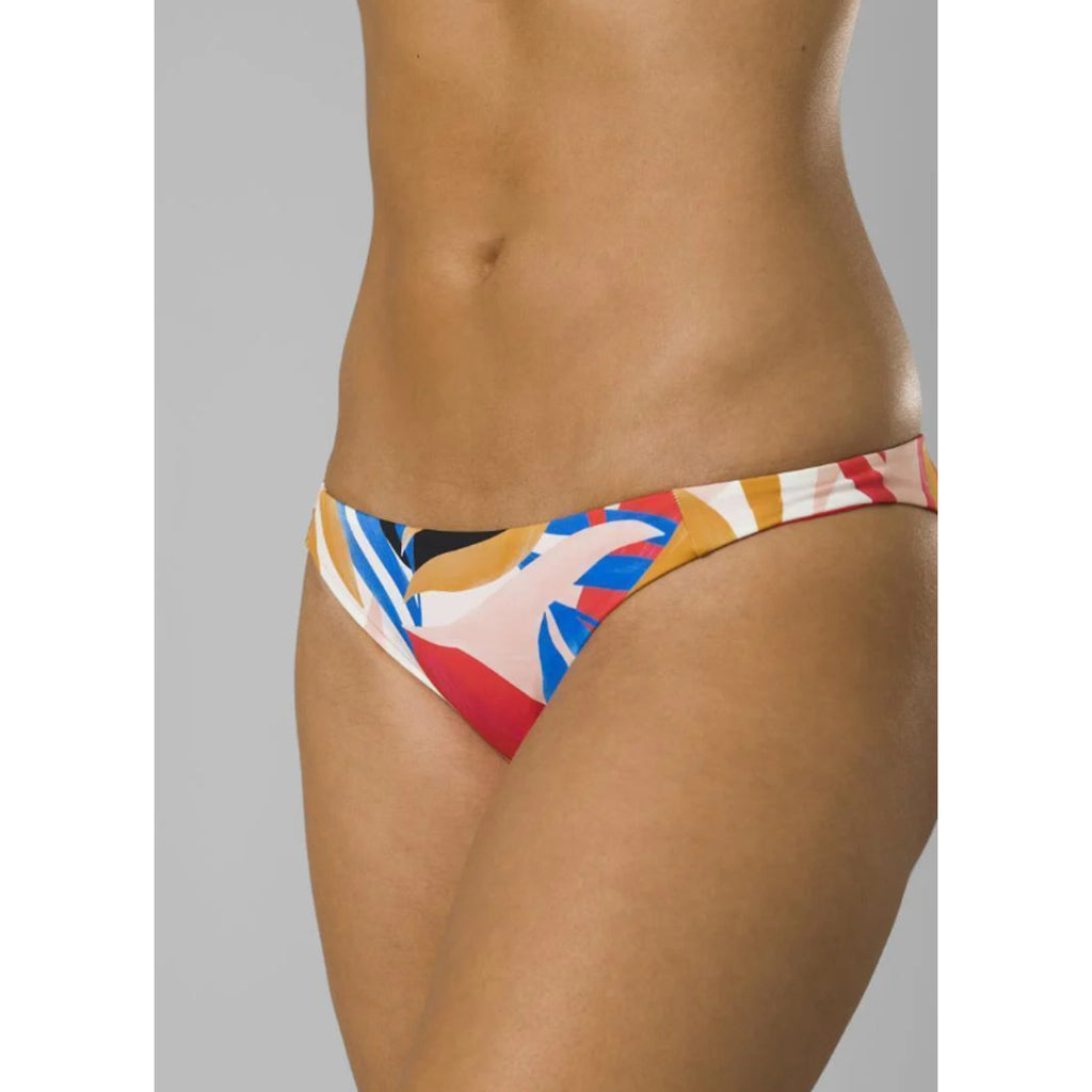 PRANA Women's Elina Reversible Swim Bottoms Medium Pink Tropics Print Floral NWT