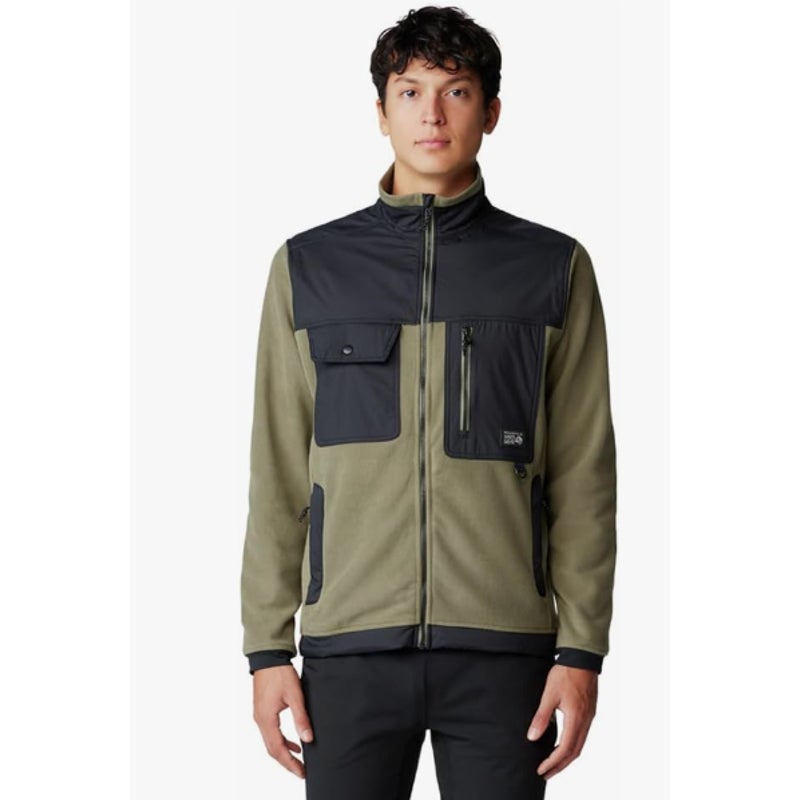 MOUNTAIN HARDWEAR First Tracks Fleece Full Zip Jacket XL Stone Green Black NWT