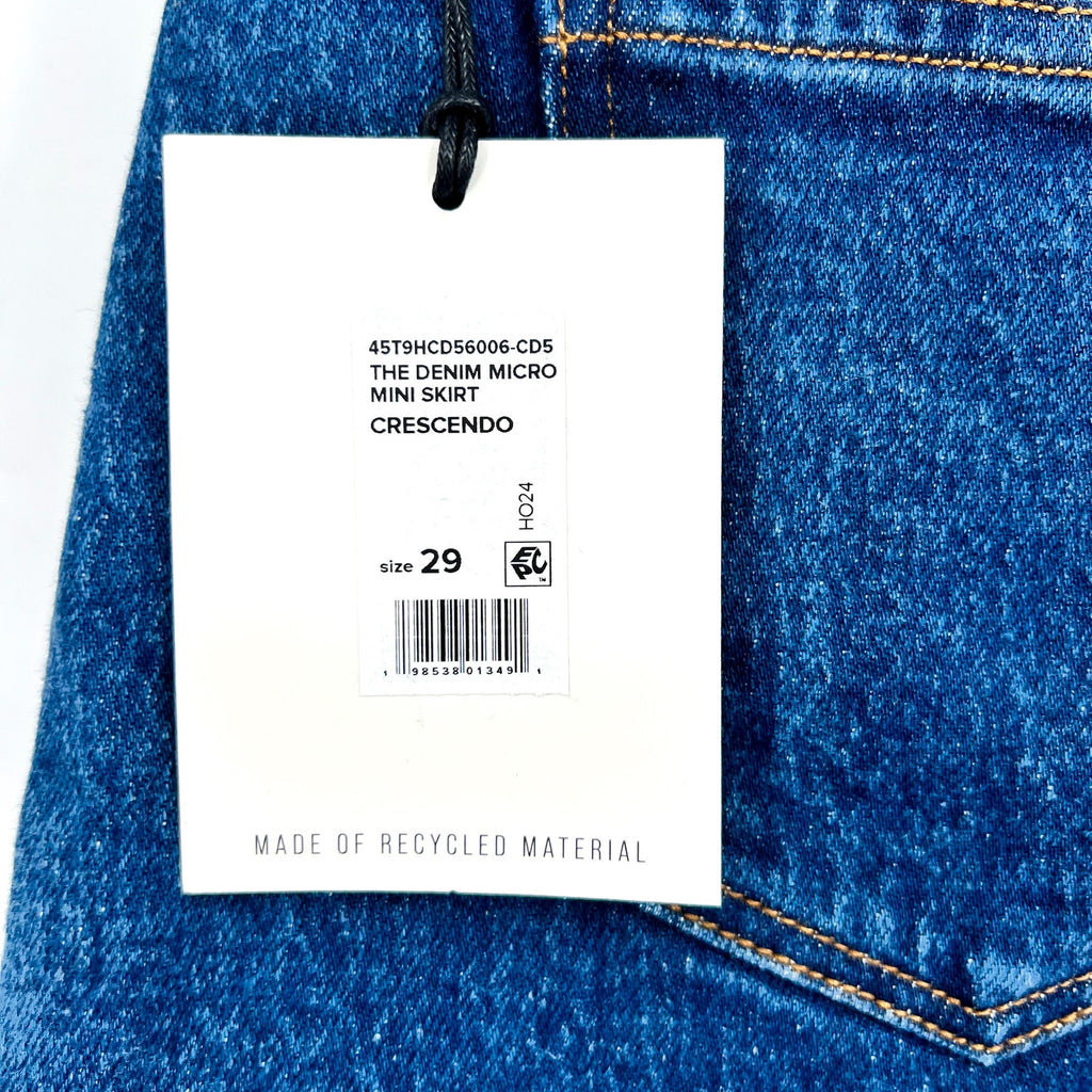 JOE'S JEANS Womens Tessa Denim Micro Mini Skirt Size 29 US 8 Blue Crescendo NWT