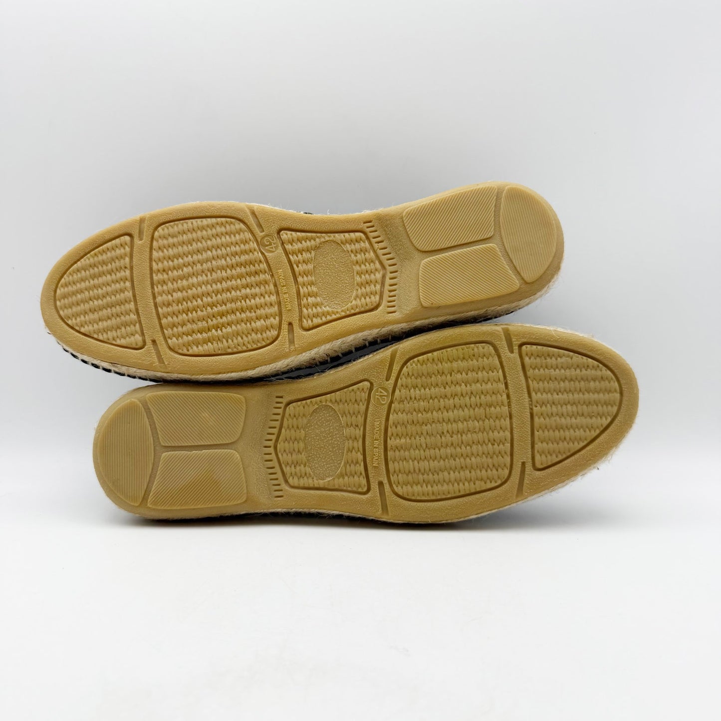 VISCATA Mens Sitges Espadrille Flats EU 42 US 9 Black Slip On NIB