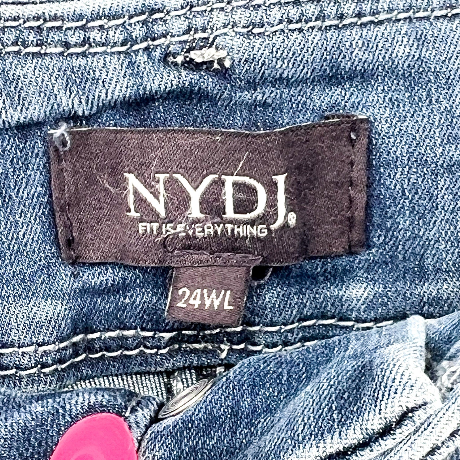 NYDJ Womens Cool Embrace Major Wide Leg Capri Jeans 24WL Compass Blue NWT