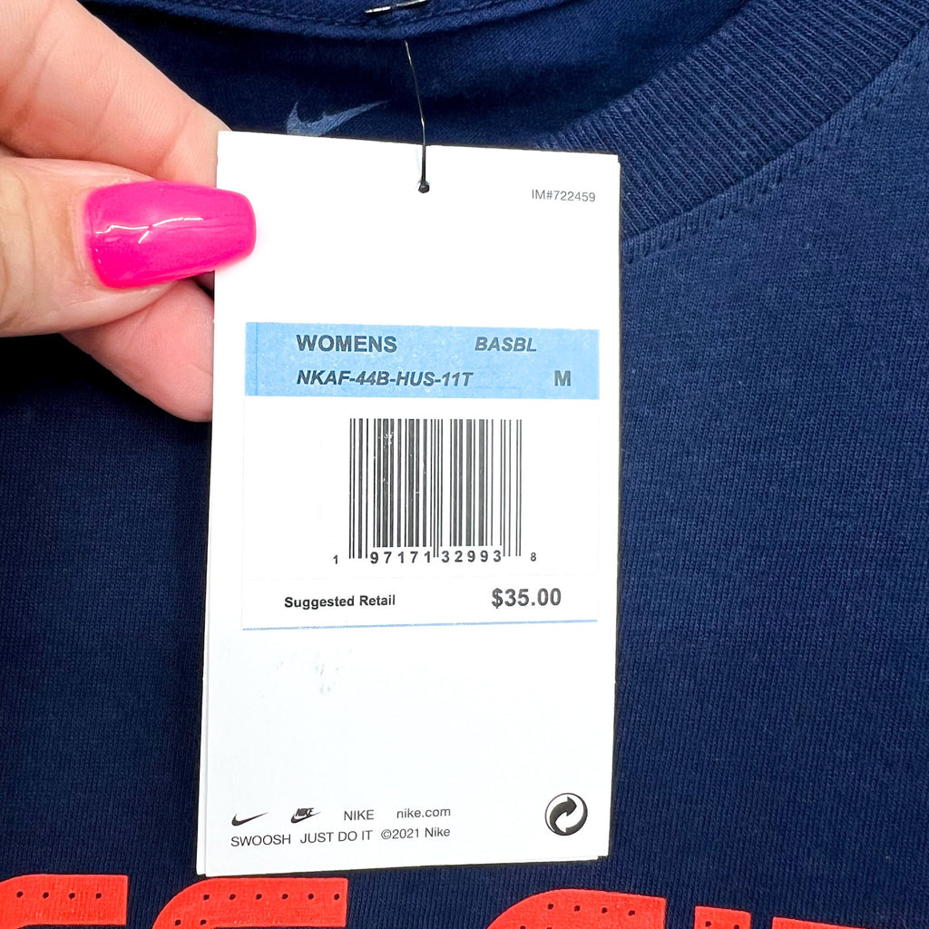 NIKE Women's Houston Astros Space City Connect T-Shirt Medium Navy Blue NWT