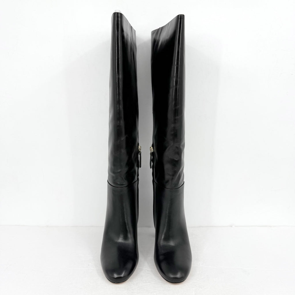 Kate Spade Womens Colby Tall Boots US 7.5 B EU 38 Black Leather NIB