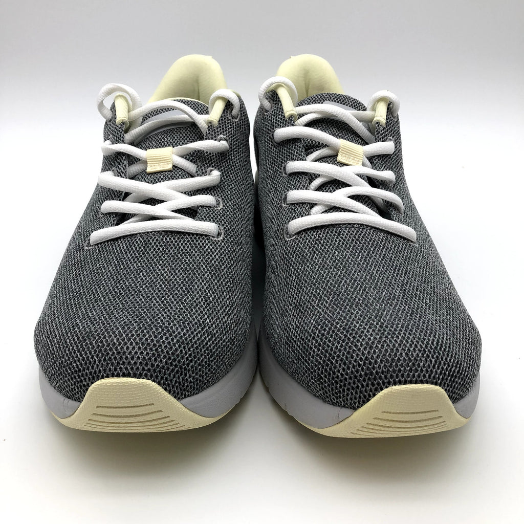 KURU Womens Flex Via Sneakers Size 10.5 Dove Gray Pale Lime Athletic Shoes NWOB
