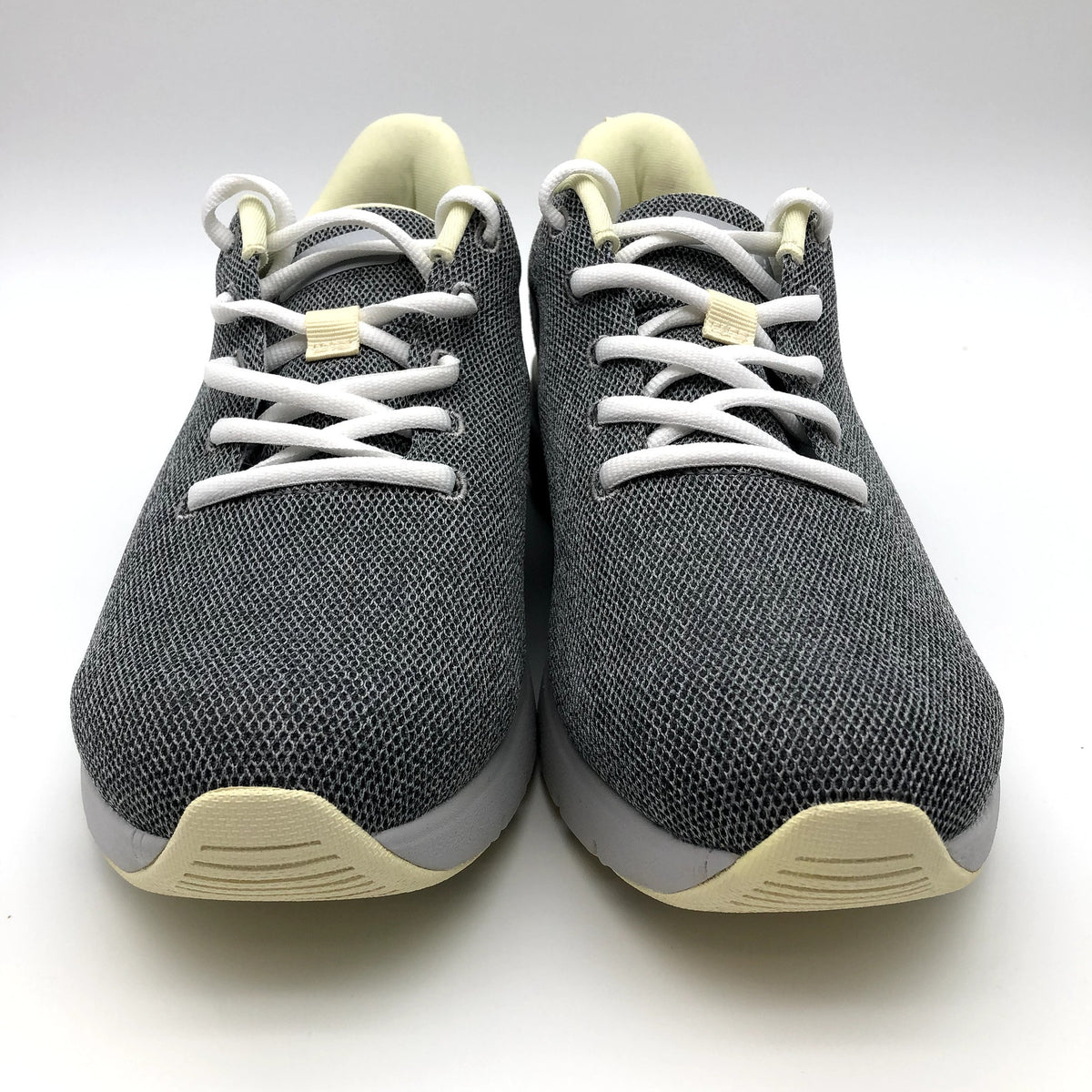 KURU Womens Flex Via Sneakers Size 10.5 Dove Gray Pale Lime Athletic Shoes NWOB