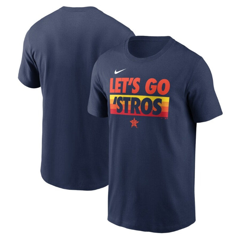 NIKE Men's Houston Astros Rally Rule T-Shirt Small Navy Short Sleeve NWT