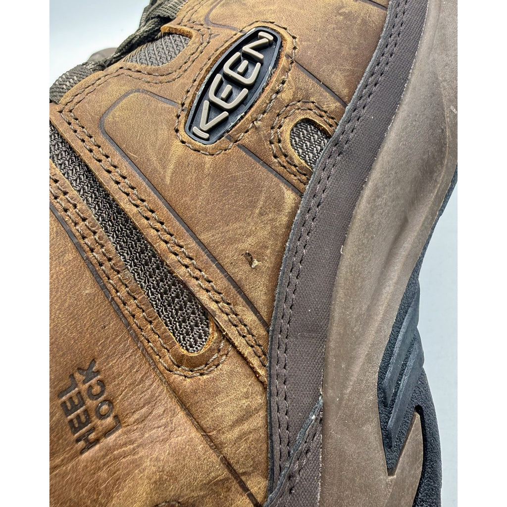 Keen Mens Circadia Mid Hiking Boots US 14 EU 47.5 Brown Leather Waterproof NWOB