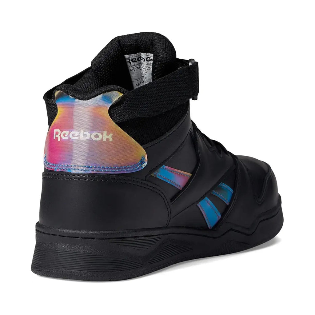Reebok Womens High Top Work Sneakers US 12 M Black Hologram Comp Toe EH SR NIB