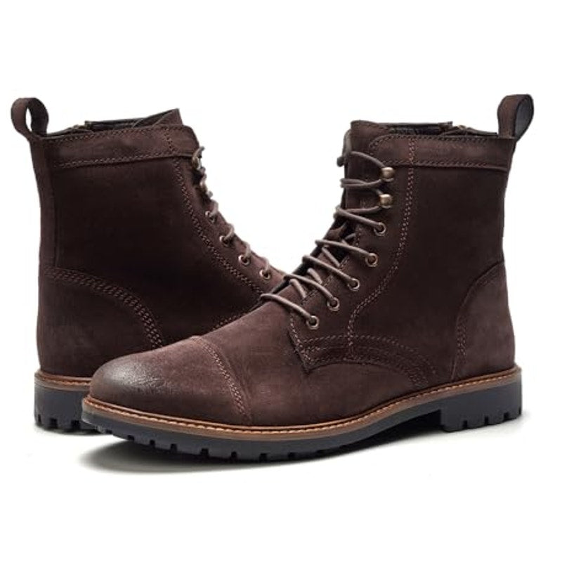 Anthony Veer Mens Wilder Ankle Boots US 12 M EU 45 Brown Suede Cap Toe NIB