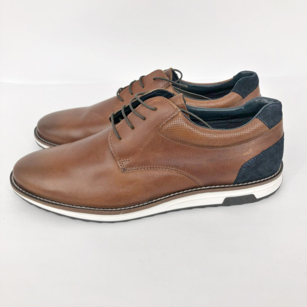 HAWKER RYE Men's Maverick Oxford Shoes 12 Brown Lace Up Leather Stitchfix NWOB