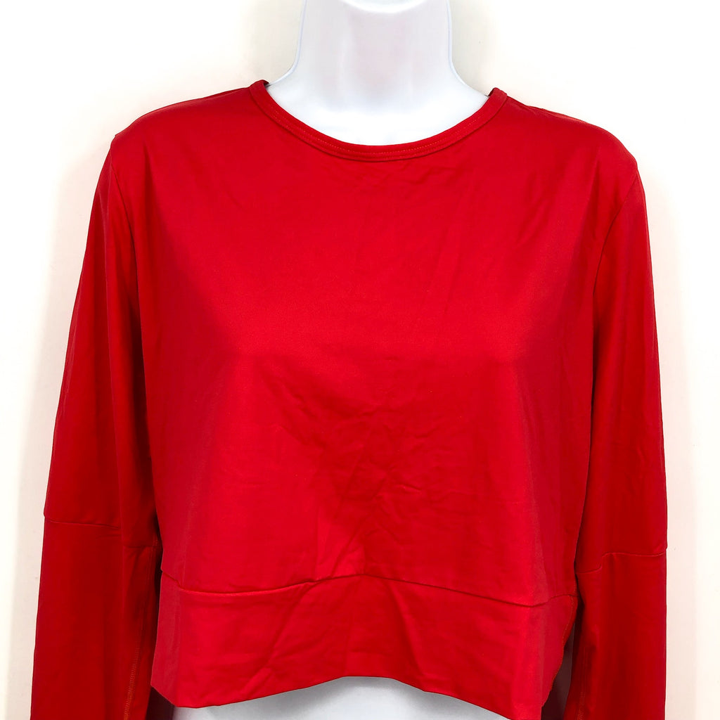 PRANA Women's Seleina Rash Guard Top XL Carmine Red Long Sleeve Stretch NWT