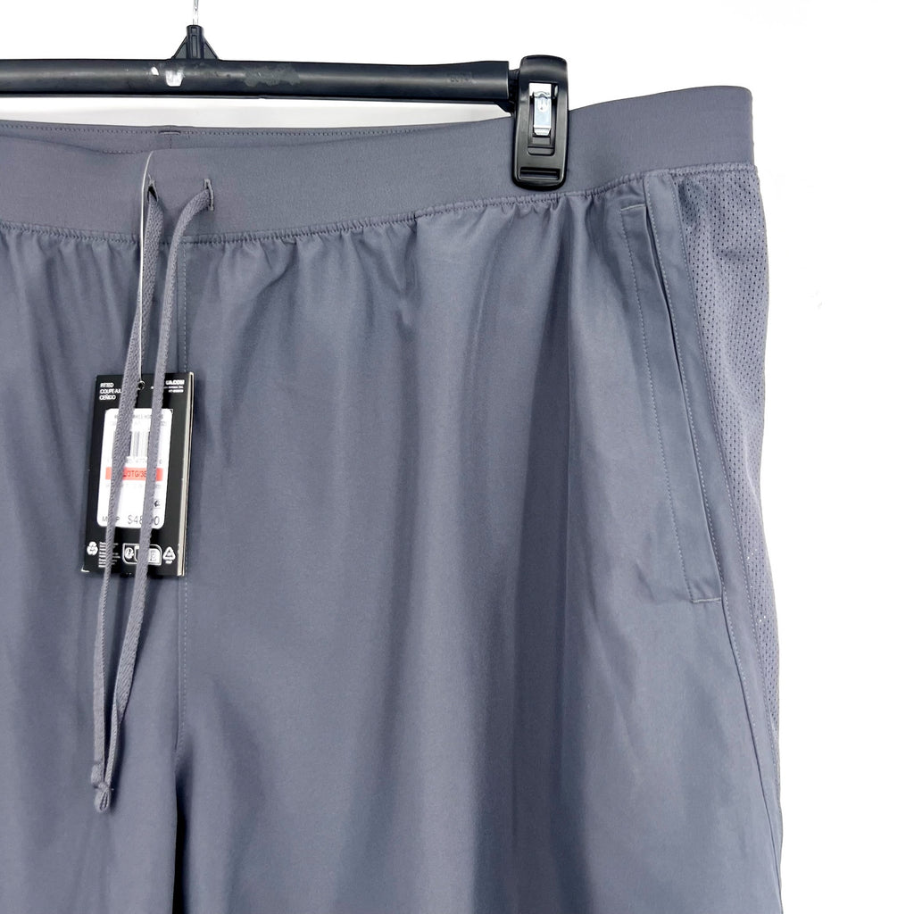 UNDER ARMOUR Men's UA Launch 2-in-1 Athletic Shorts 3XL Gray 7" Inseam NWT