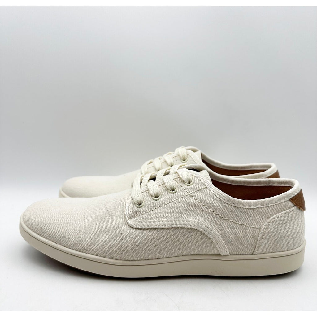 STEVE MADDEN Mens Fenta Casual Sneakers Size 9.5 M Cream White Fabric NIB