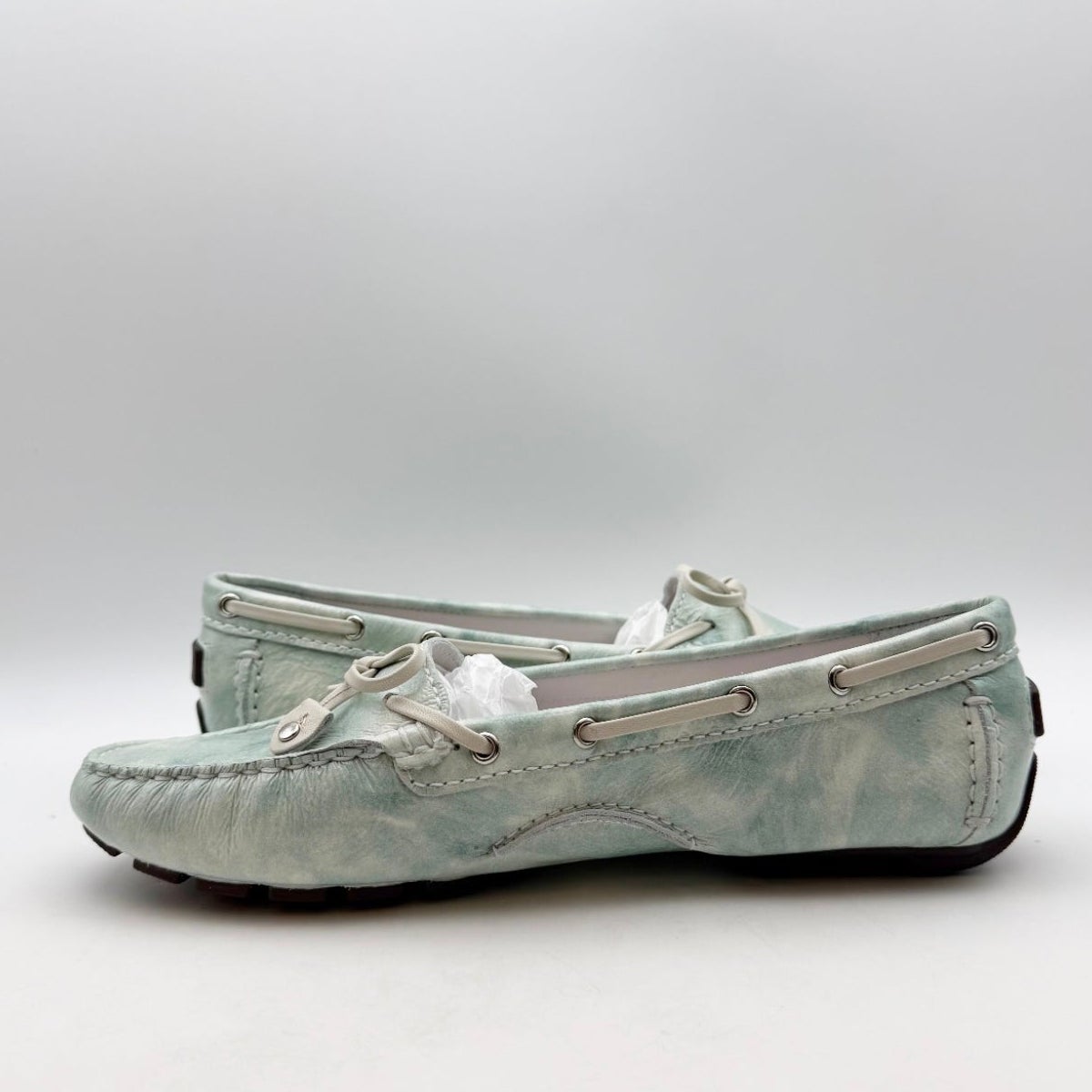 Marc Joseph NY Womens Cypress Hill Loafers Size 8.5 Green Mint Leather NWOB