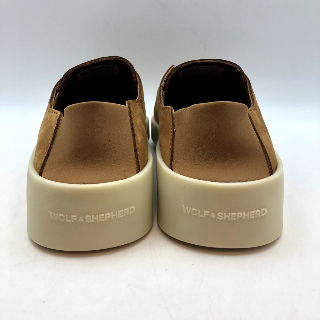 Wolf & Shepherd Cruise Ace Slip On Sneakers Mens 7.5 Womens 9 Tan Sandstorm NIB