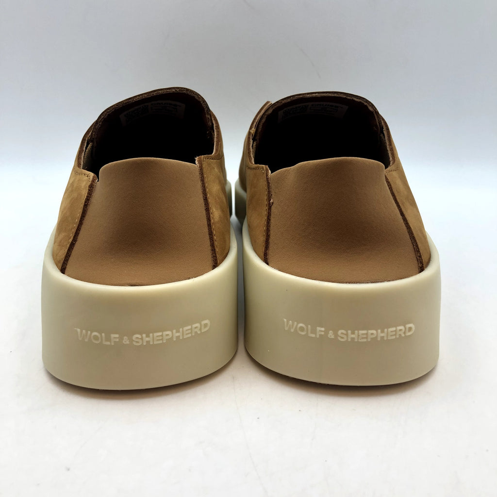 Wolf & Shepherd Cruise Ace Slip On Sneakers Mens 7.5 Womens 9 Tan Sandstorm NIB