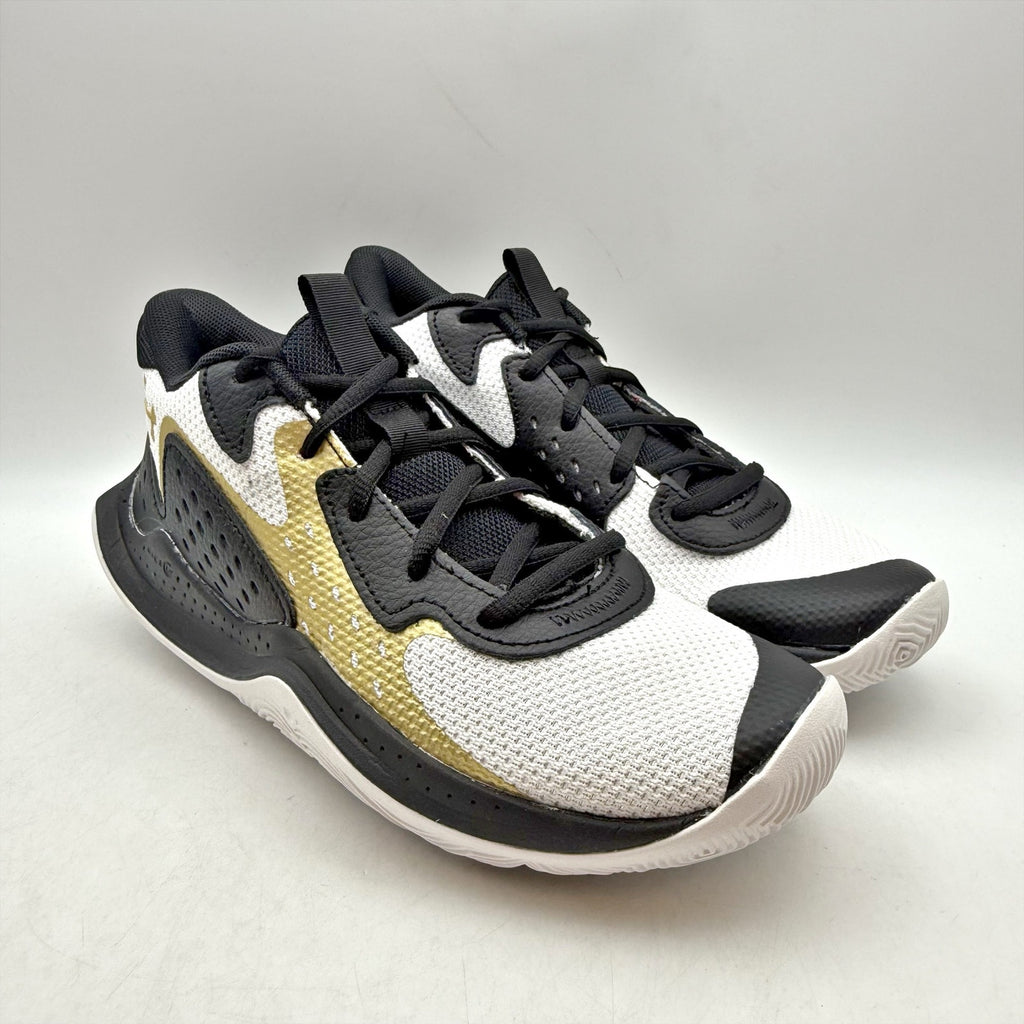 Under Armour Boys GS Jet '23 Basketball Sneakers US 5 YOUTH Black Gold NIB