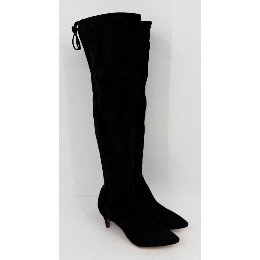 Sam Edelman Womens Kristie Over the Knee Boots Size 9 EU 39 Black Suede NWOB