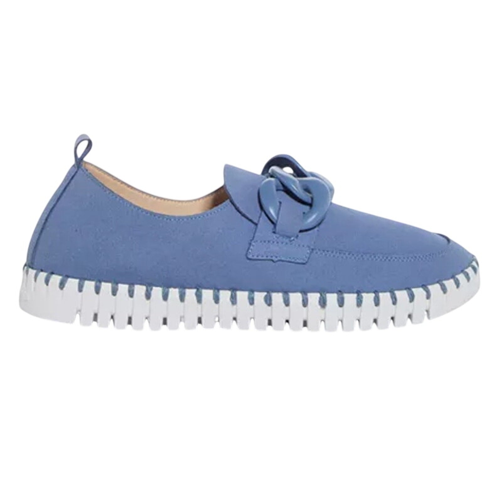 ILSE JACOBSEN Womens Tulip Loafers EU 36 US 6 Blue Slip On NWOB