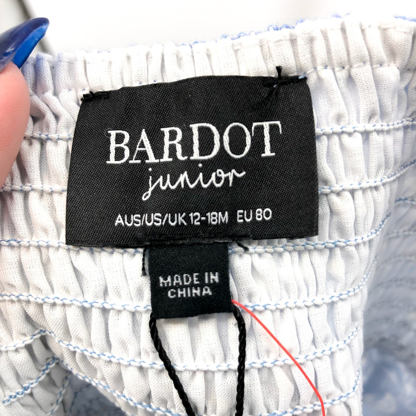 BARDOT JUNIOR Baby Missy Floral Onesie 12-18 Months Blue