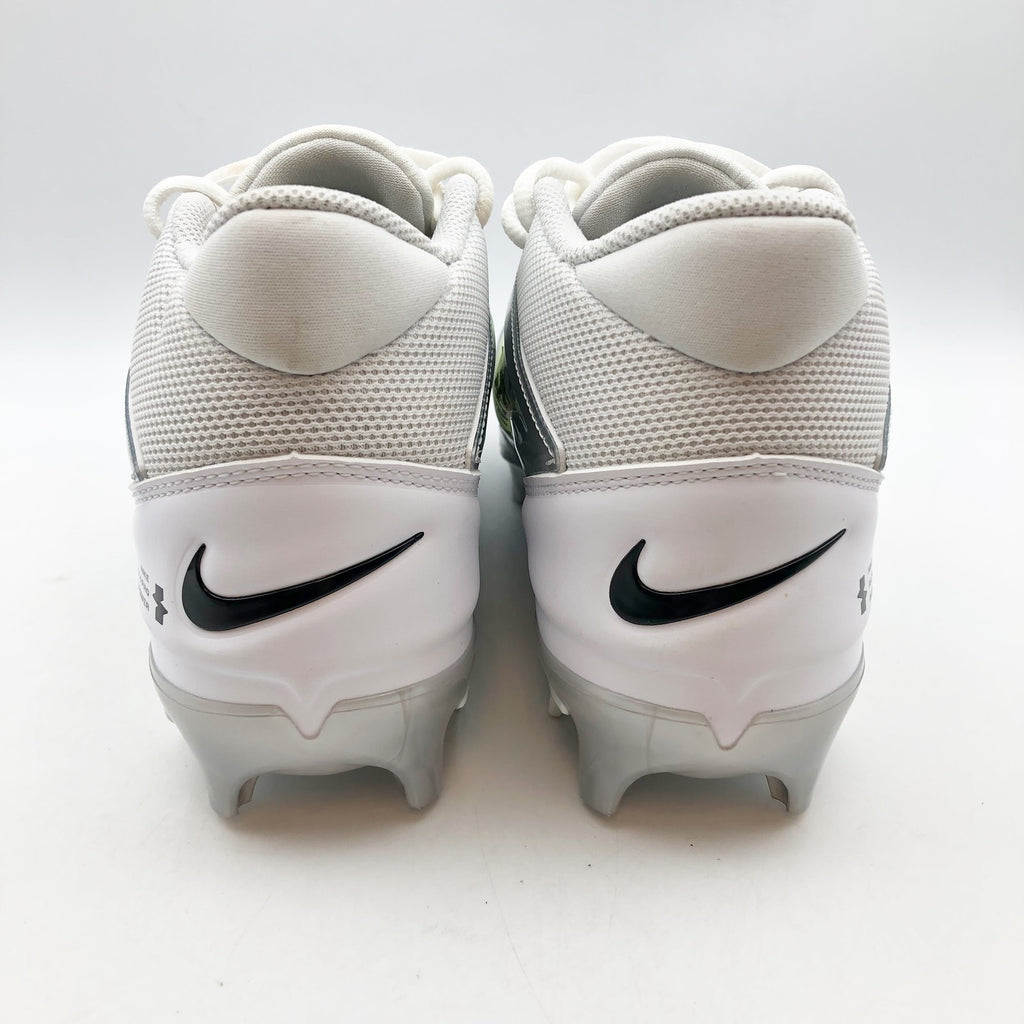 Nike Mens Alpha Menace 4 Pro Molded Football Cleats Size 9 White Black NWOB