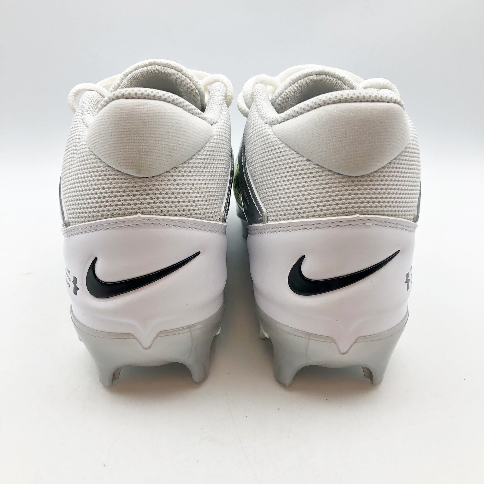 Nike Mens Alpha Menace 4 Pro Molded Football Cleats Size 9 White Black NWOB