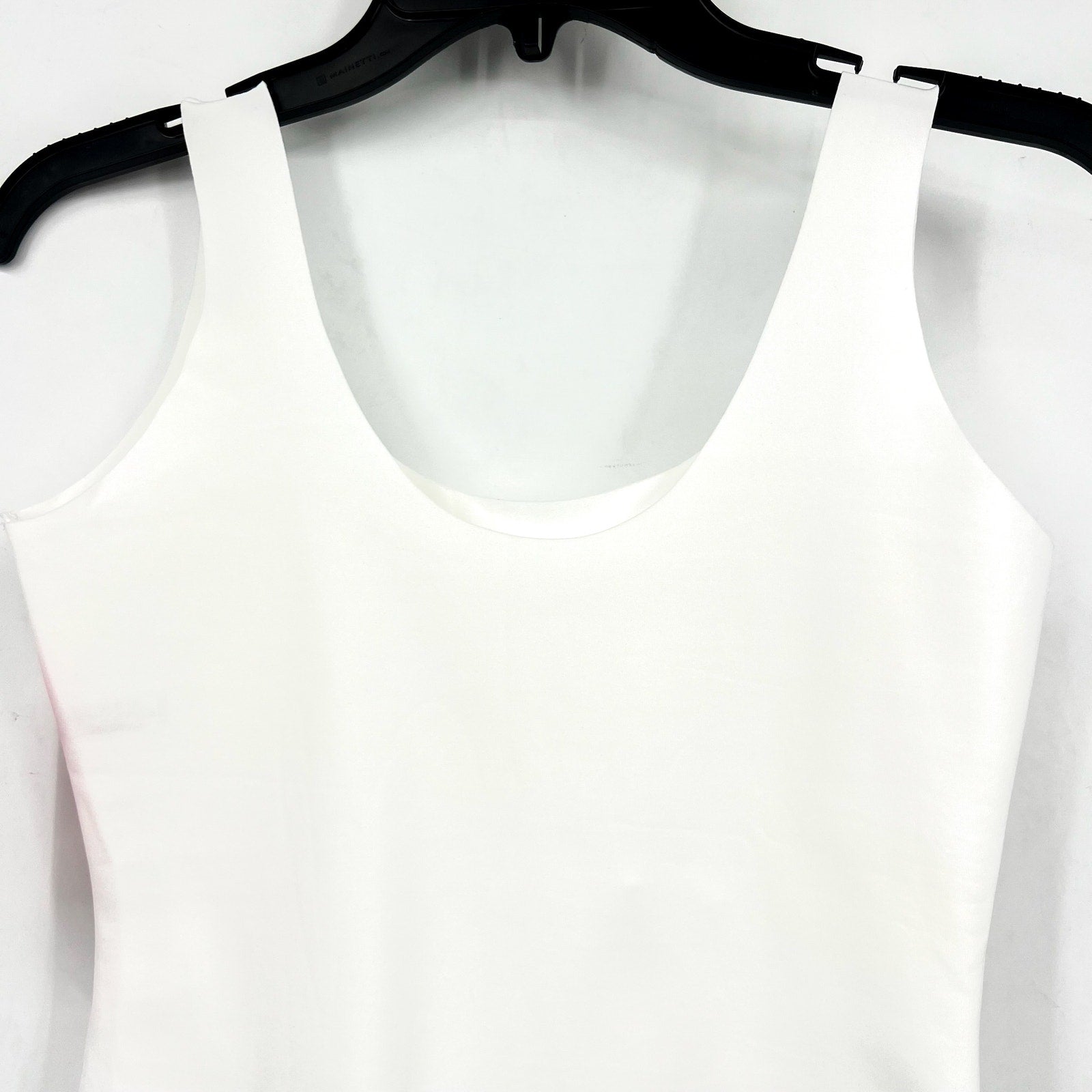 Commando Women's Neoprene Tank Bodysuit Large White Stretch Sleeveless NWT