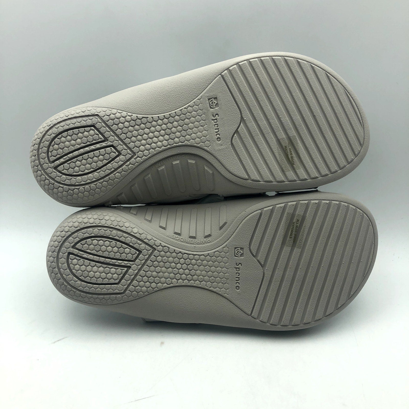 Spenco Womens KHOLO NUEVO Comfort Slide Sandals Size 7.5 WIDE Glacier Grey NWT
