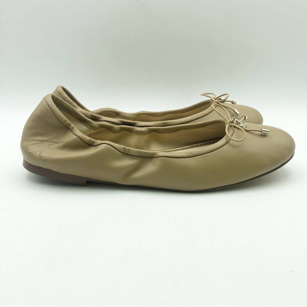 Sam Edelman Womens Felicia Cushioned Ballet Flats US 9 Beige Leather NIB