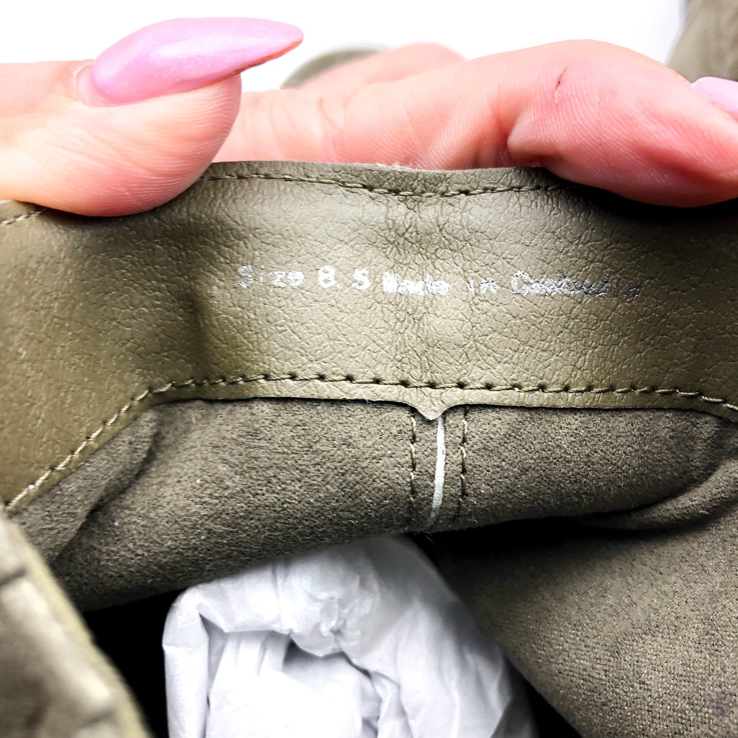 DOLCE VITA Women's Linny H2O Bootie Size 8.5 Olive Grey Suede Waterproof NIB