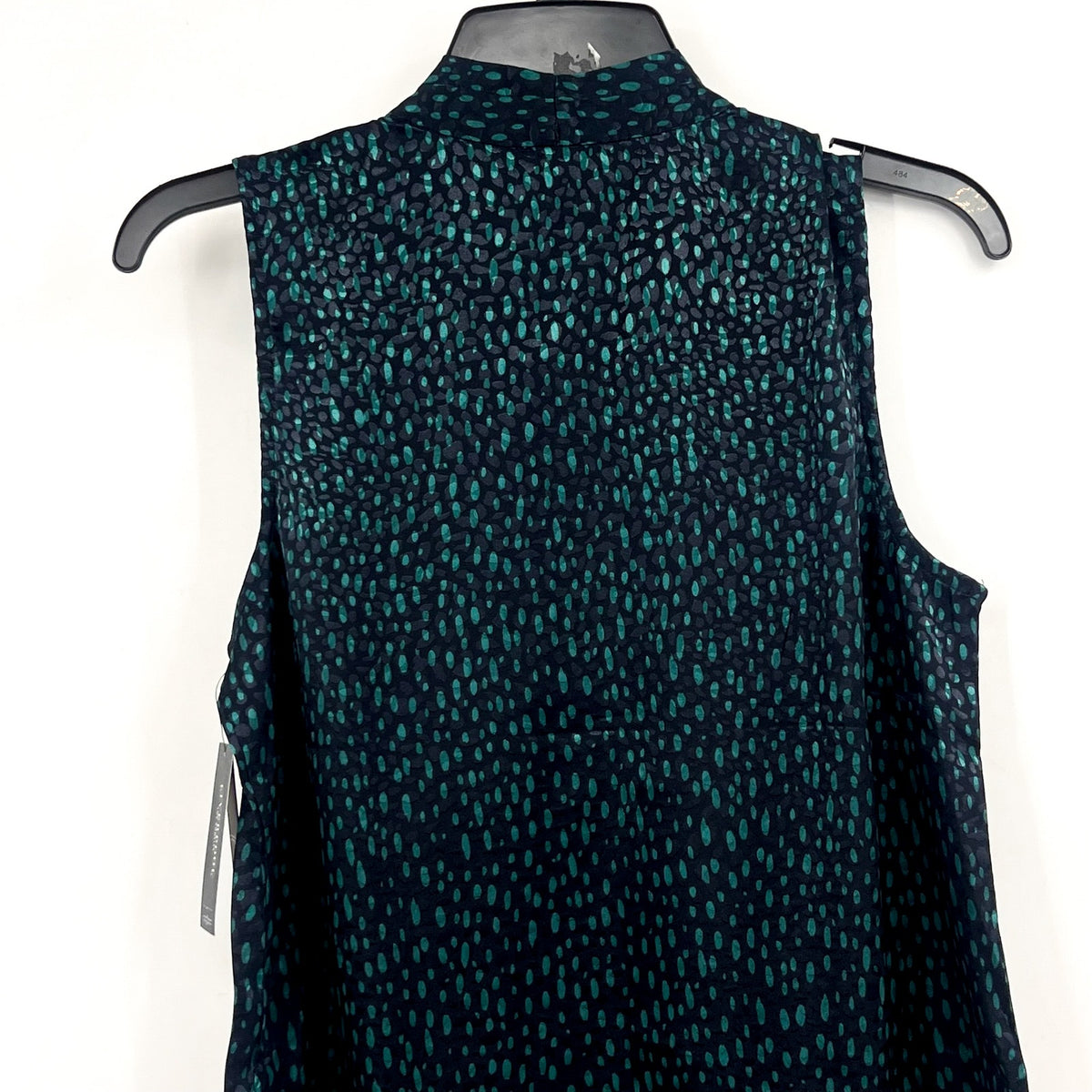 LIVERPOOL Women's Sleeveless Popover Blouse Small Blue Green Print NWT