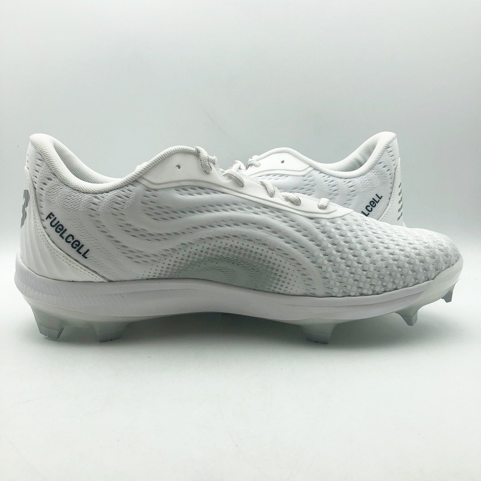 New Balance Men FuelCell 4040v7 Cleat Size 11.5 White Black Molded Baseball NWOB