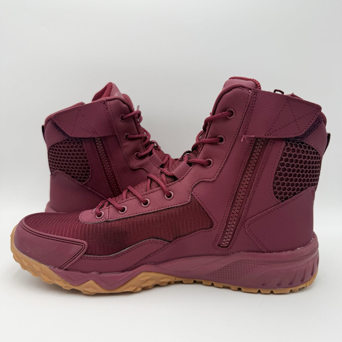 FILA Mens Chastizer Boots Size 11.5 EU 45 Red Tawn Gum Leather NIB