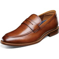 Florsheim Mens Rubano Moc Toe Penny Loafer US 11 Wide Cognac Brown Leather NWOB
