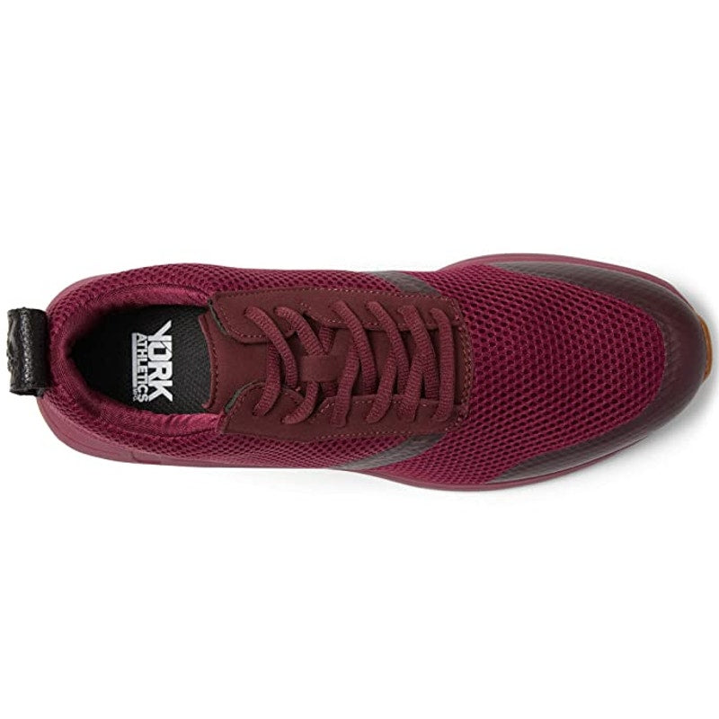 YORK Athletics Mens The Henry Mid Trainer Sneakers US 12 Red Black NIB