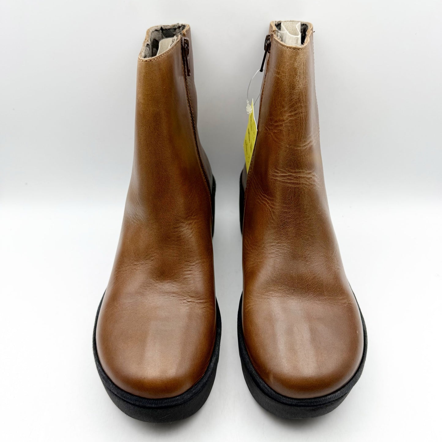 FLY LONDON Womens Toor513FLY Boots EU 39 US 8-8.5 Brown Leather Ankle NIB