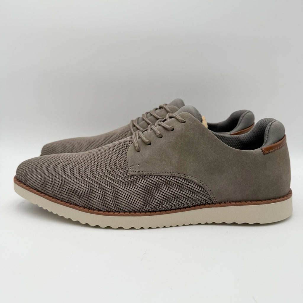 Dr. Scholls Mens Sync Oxford Shoes Size 13 M EU 47.5 Grey Knit Faux Leather NIB
