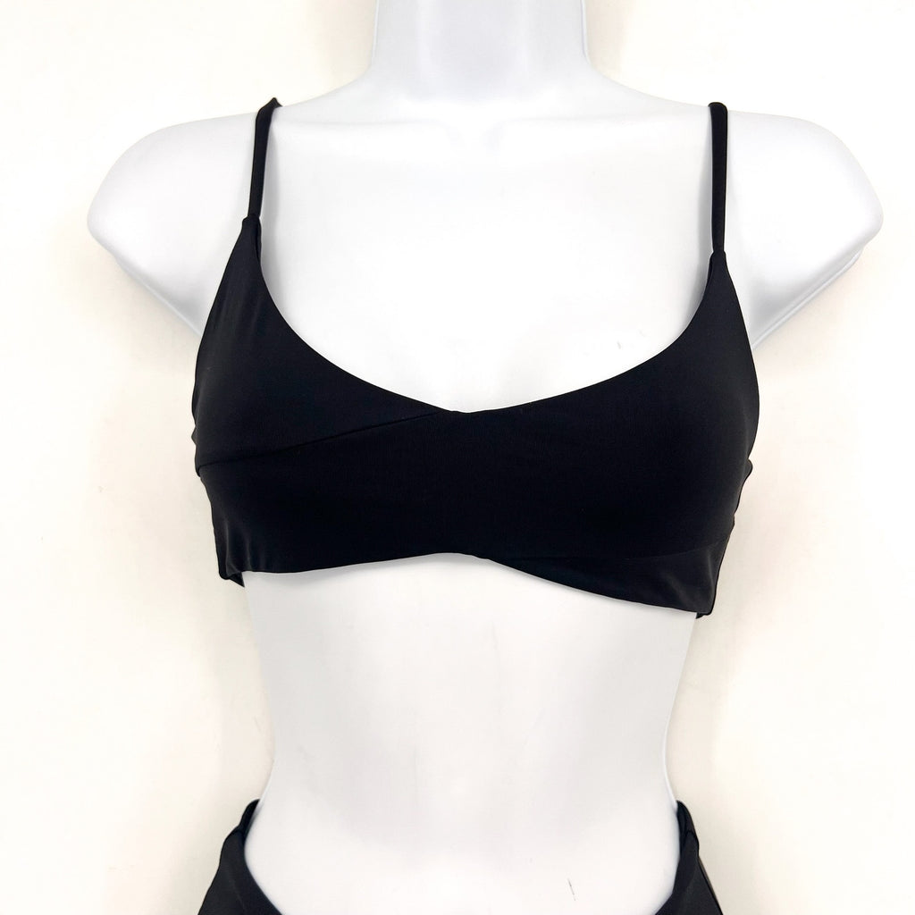 L*SPACE Women's High Tide Bikini Swim Set Small Black Stretch Adjustable NWT