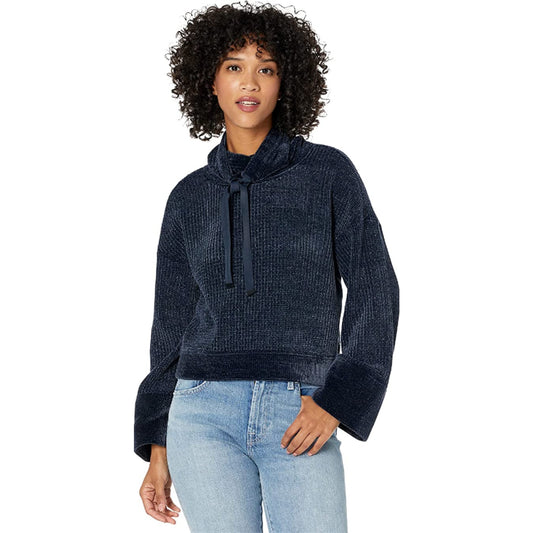 prAna Womens Chanavey Sweater XL Nautical Navy Blue Chenille NWT