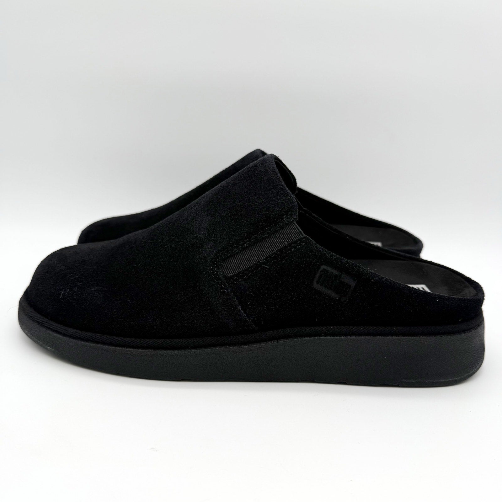 FitFlop Womens Gen-FF Elasticated Mules US 9 EU 41 Black Suede NIB