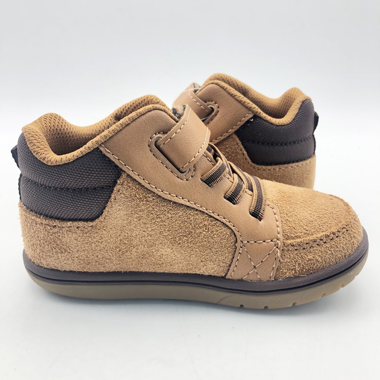 Stride Rite SRT Ames Honey Yellow Boy Boots Size 9 Brown Kids Shoes NIB