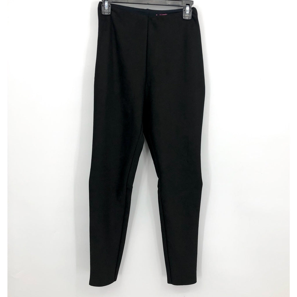 COMMANDO Women's Faux Suede Leggings Medium Black High Rise Stretch NWT
