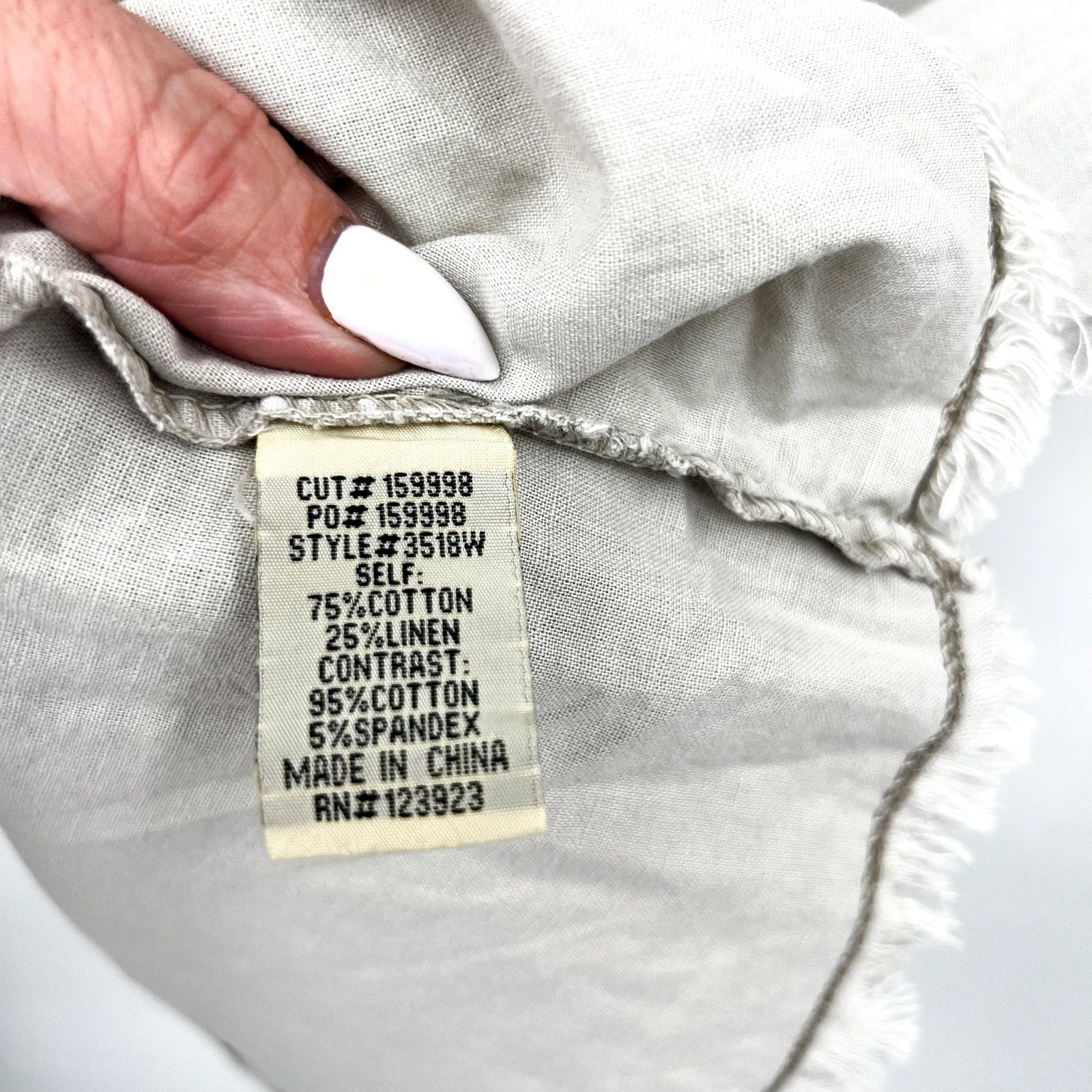 XCVI WEARABLES Austen Linen Mini Shirt Dress Large Grey Pigment Cotton Linen NWT