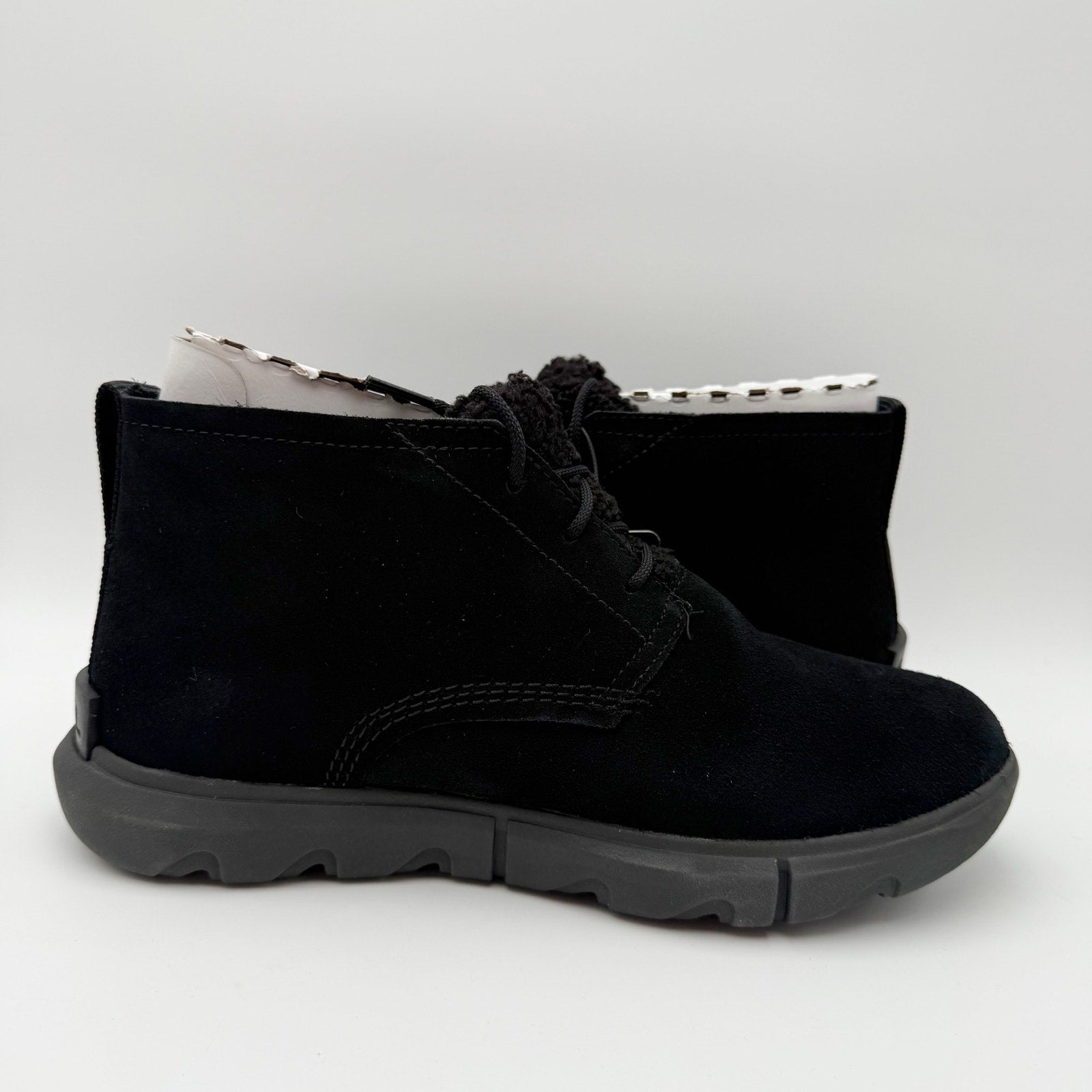 Sorel Women Explorer Next Drift Bootie US 9.5 EU 40.5 Black Suede Waterproof NIB