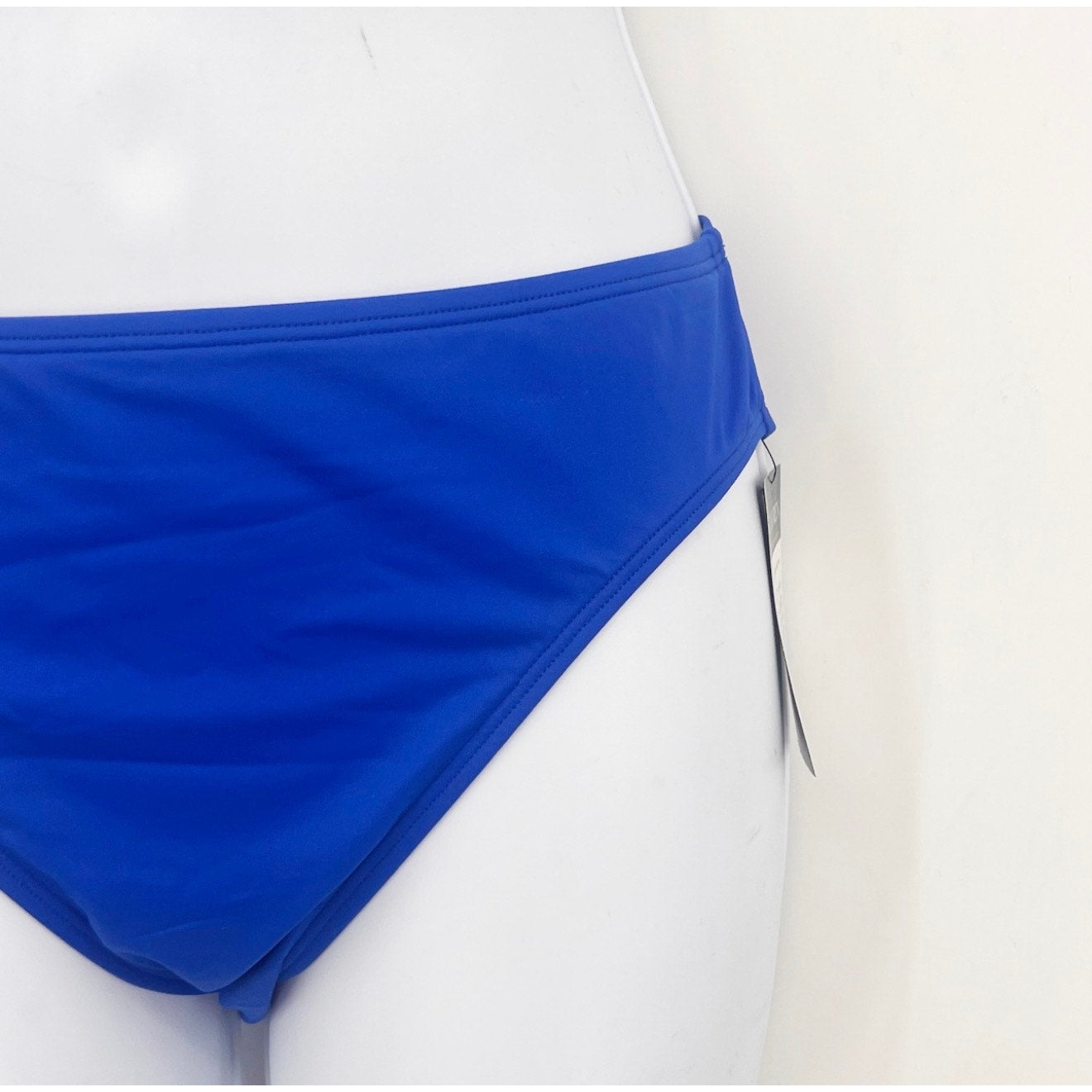 LAUREN RALPH LAUREN Women's Hipster Bikini Bottoms Size 12 Blue Beach Club NWT