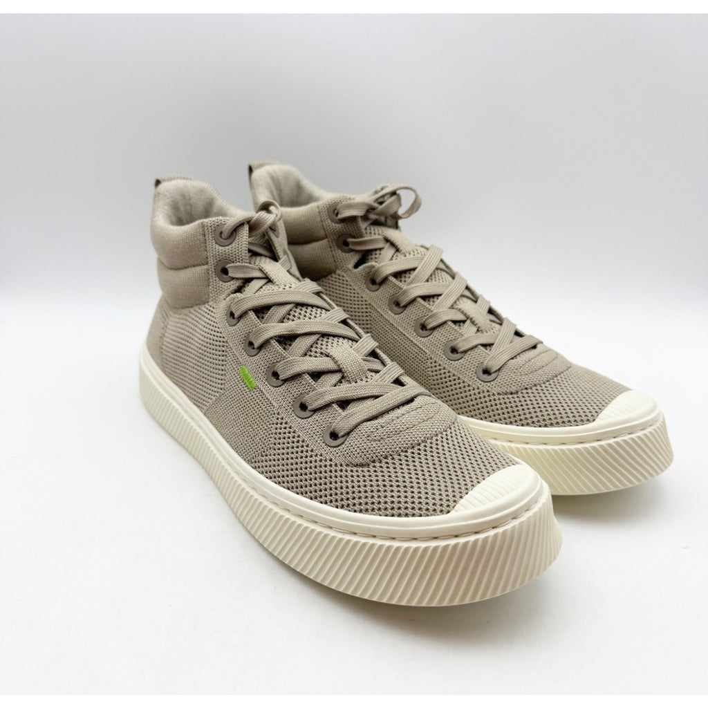 Cariuma IBI High Top Knit Sneaker Mens 8 Womens 9.5 Sand Tan Bamboo NIB