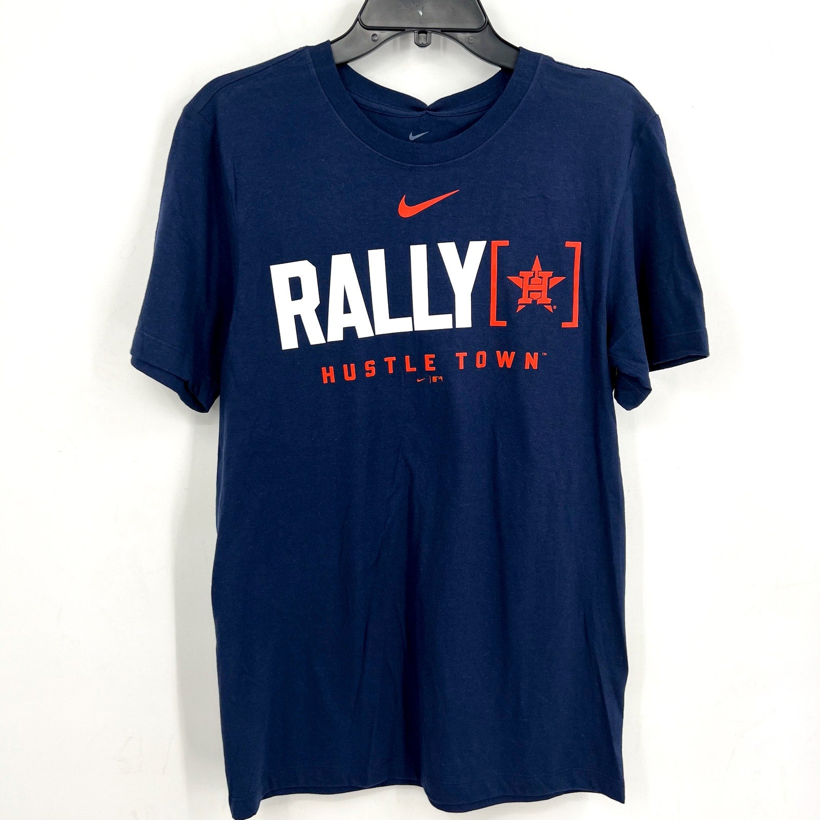 NIKE Mens Houston Astros Rally Home Graphic T-shirt Small Chattanooga Blue NWT