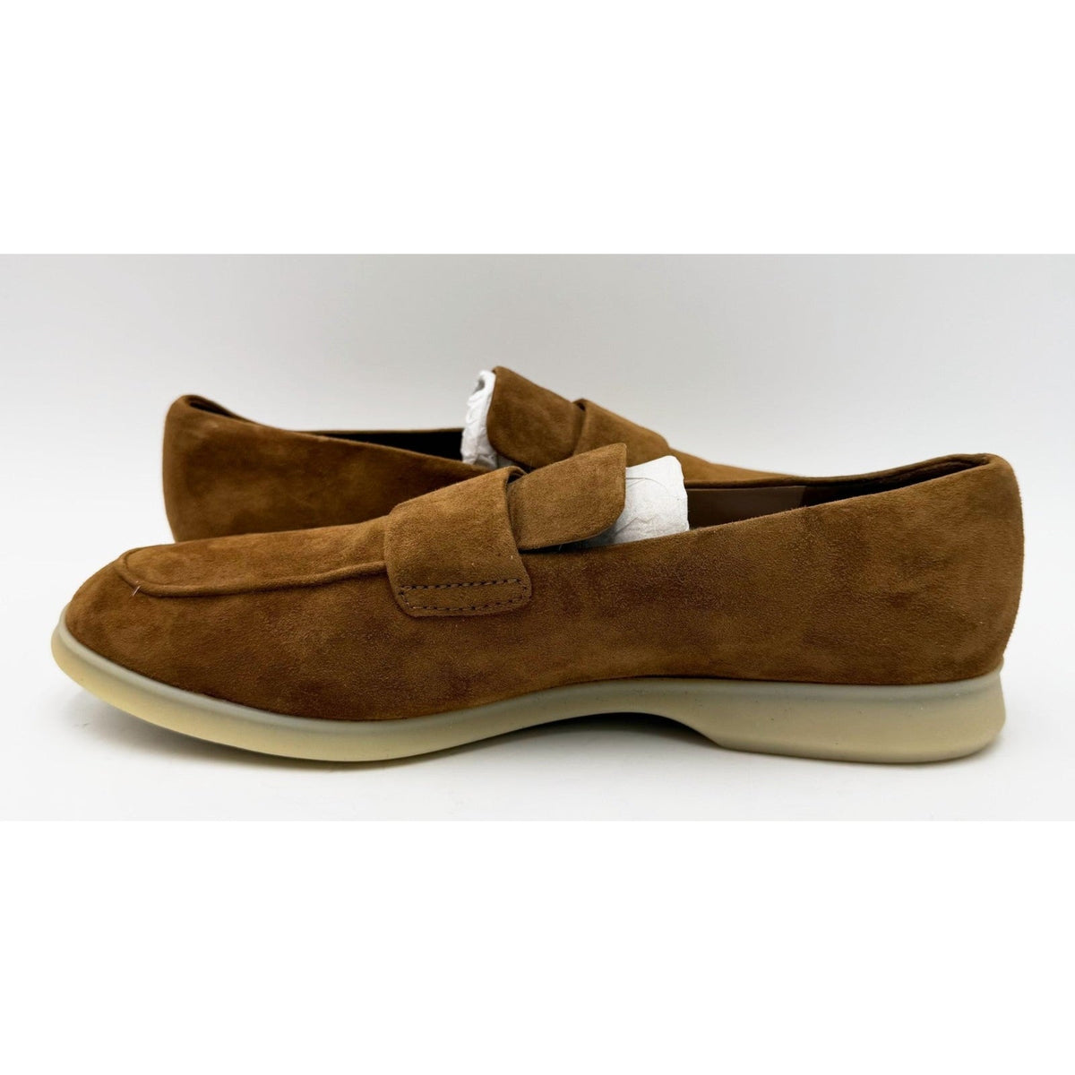 Vince Womens Big Sur Suede Slip On Loafers Size 8 EU 38.5 Brown Elm Wood NWOB
