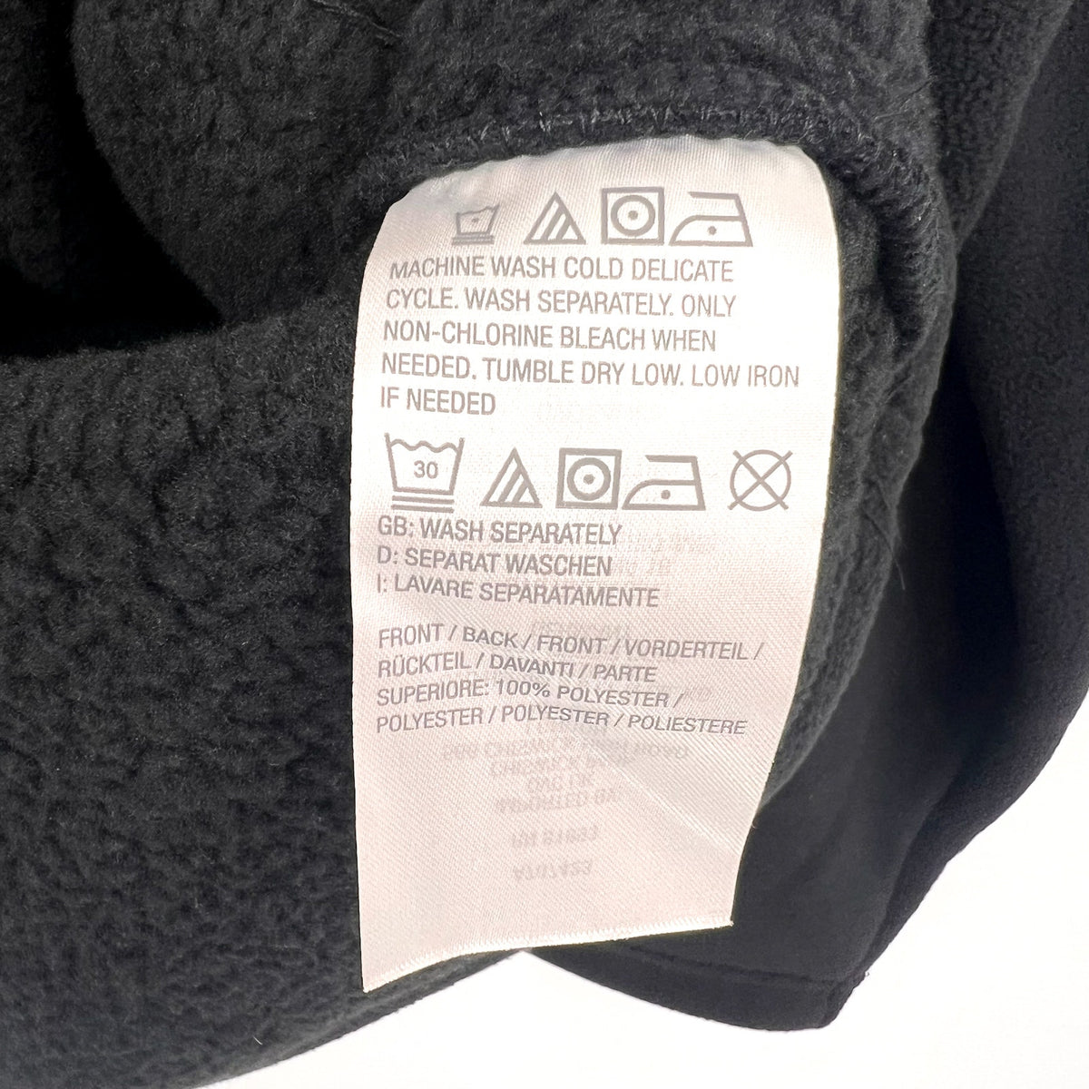 DENIM & CO. Women's Fleece Bonded Sherpa Jacket Large Black NWOT