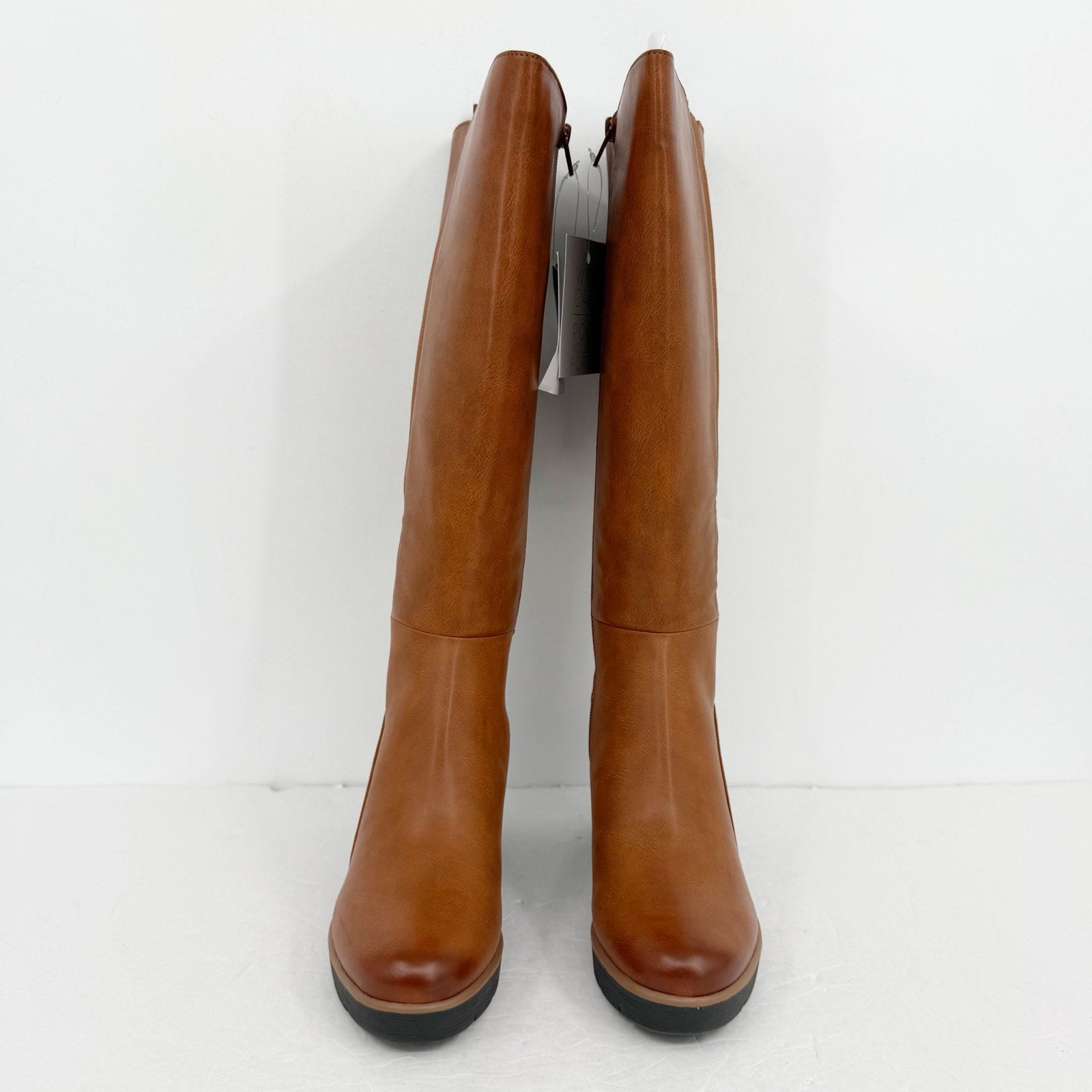 SOUL Naturalizer Women Adrian Knee High Boots US 7.5 M EU 38 Wide Calf Brown NIB